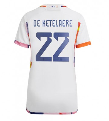 Belgia Charles De Ketelaere #22 Bortedrakt Kvinner VM 2022 Kortermet